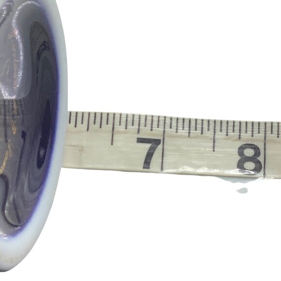 Vtg Porcelaine De Limoges France Cobalt Blue & Gold Gilt Bud Vase 6” RARE - Picture 5 of 5